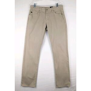 Adriano Goldschmied Pants Men’s 31x32 Beige Graduate Chino Tailored Leg Stretch